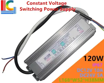 

120W Constant Voltage Switching Power Supply 12V 24V IP67 Waterproof LED Driver Adapter 10A 5A Lighting Transformer 110V 220V CE