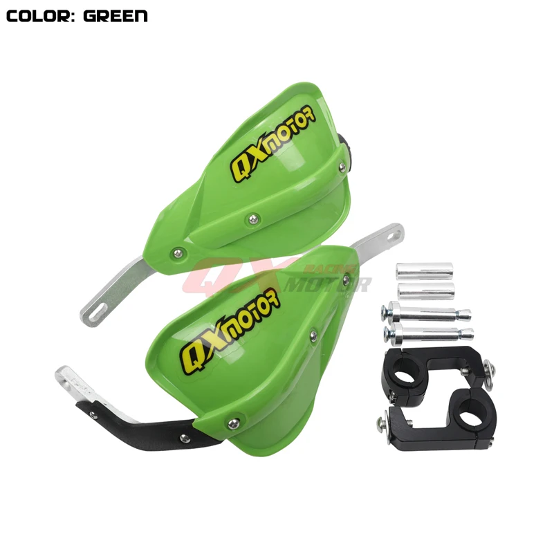 green B Универсальные мотоциклетные щитки для рук Handguard протектор для Honda Yamaha suzuki kawasaki ktm Dirt Bike Мотокросс Off Road ATV Quad - Цвет: green B