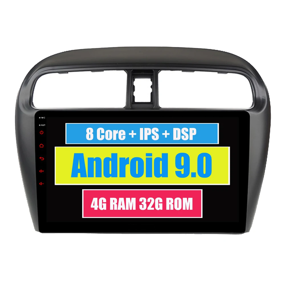 RoverOne Автомобильный мультимедийный плеер для Mitsubishi Mirage GT G4 Android 9,0 Авторадио Bluetooth Стерео gps навигация DSP