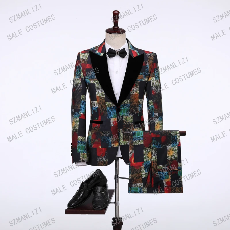 Дизайн элегантный Мужской приталенный костюм мужские костюмы Homme Prom смокинг костюмы для мужской, Свадебный лучший мужской блейзер