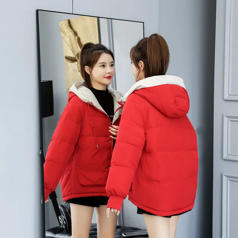 maxi puffer coat womens 2022 Women Fashion Thick Coats Women Cotton Jackets   LBL101 waterproof puffer coat