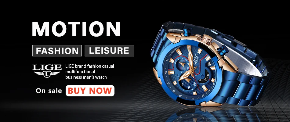 LIGE модные синие часы мужские Роскошные Кварцевые наручные часы из нержавеющей стали водонепроницаемые спортивные часы с хронографом мужские часы Relojes