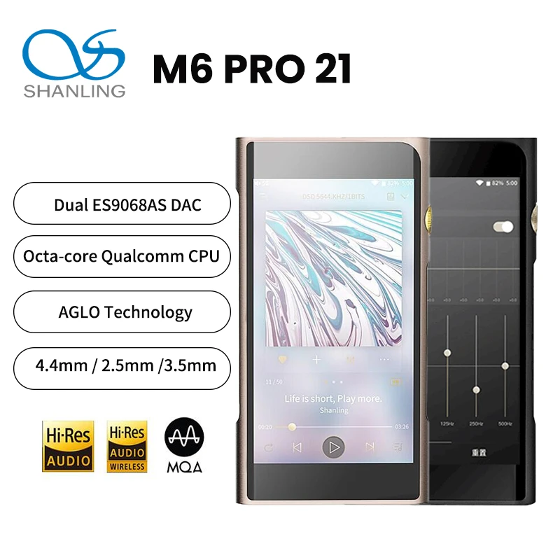 Портативный музыкальный плеер SHANLING M6 Pro 21 двойной проигрыватель ES9068AS с