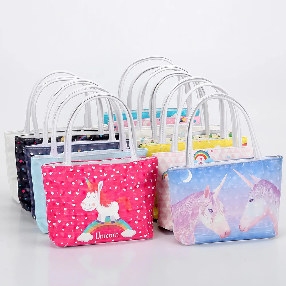 Топ 2020 популярная стильная Радужная сумка из ТПУ с единорогом Женская коллекция