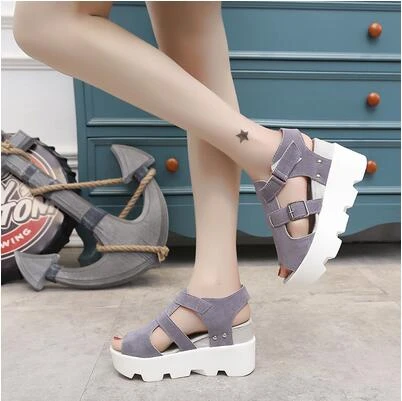 platform muffin sandals