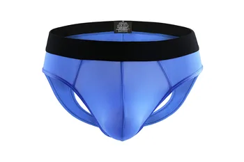 

Sexy Underwear Men Thong Jockstrap Bikini Cueca Gay Underwear Ice Silk Panties Males Backless Thongs And G Strings