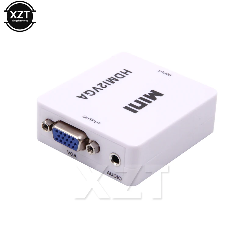 1080P HDMI в VGA конвертер с аудио HDMI2VGA разъем адаптера для ПК ноутбук к HDTV проектор HDMI 2 VGA конвертер