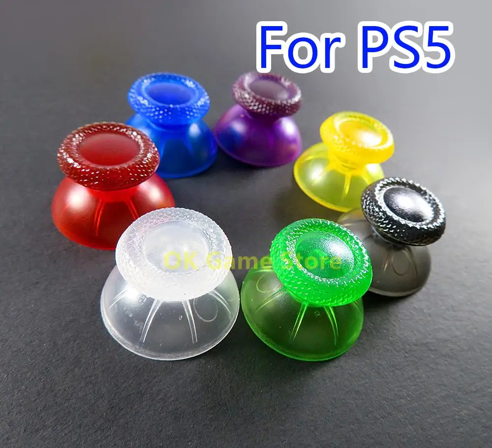 4 Pz/Lotto Clear Colors 3D Analog Joystick Thumb Stick Grip Cap Per Sony Playstation Ps5 Joypad Controller Fungo Cap