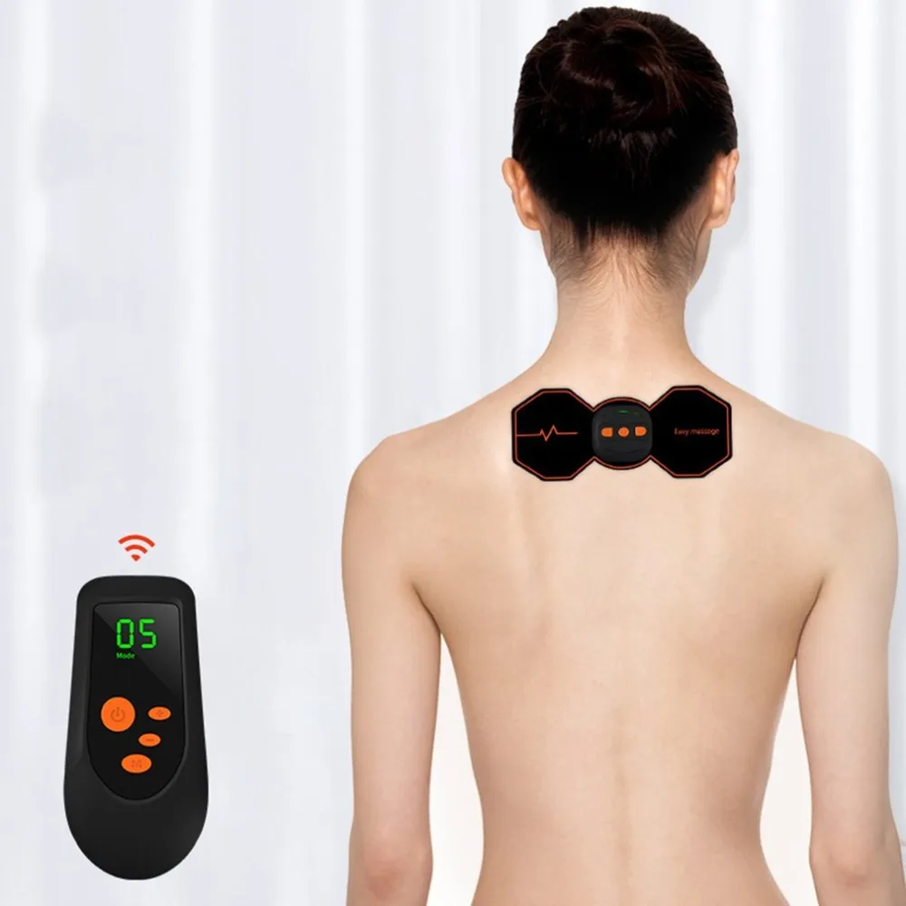 Портативный массажер мини Шейная наклейка пульт дистанционного управления зарядка массажный пластырь умная физиотерапия шейный массаж позвоночника