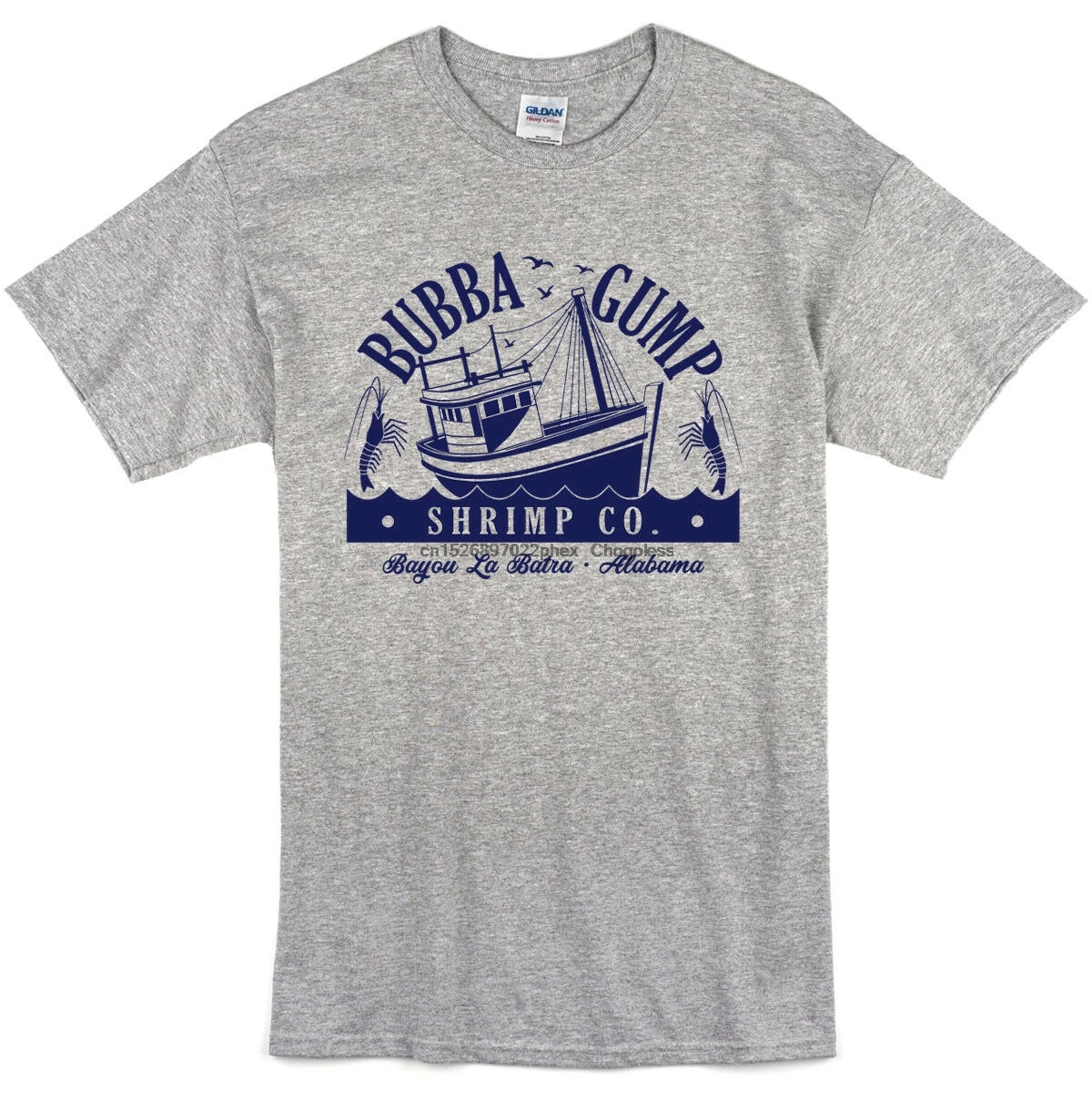 Футболка с креветочками Bubba Gump-топ в стиле ретро 90-х фильмов для мужчин и женщин |