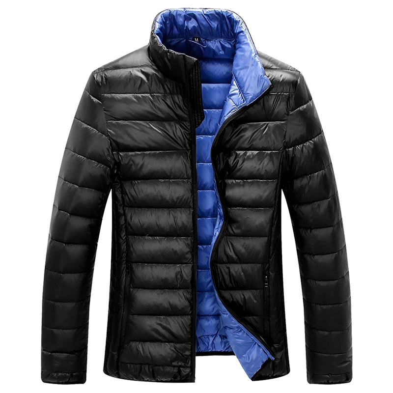 Мужская куртка-пуховик на утином пуху легкая повседневная куртка осень и зиму 2019