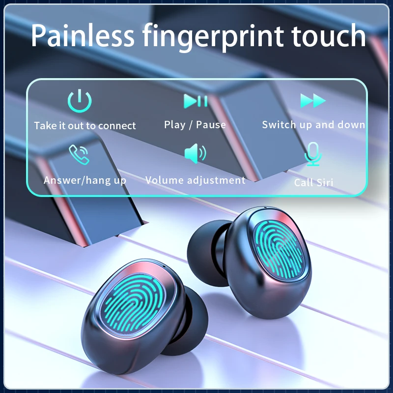 New 279tws Wireless Bluetooth Earphone Waterproof Touch Control Music Earbuds Sports LED digital display HIFI Headset
