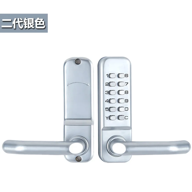 Автоматические механические дверные замки без ключа цифровой машинный код клавиатуры пароль входной дверной замок цинковый сплав дверные ручки
