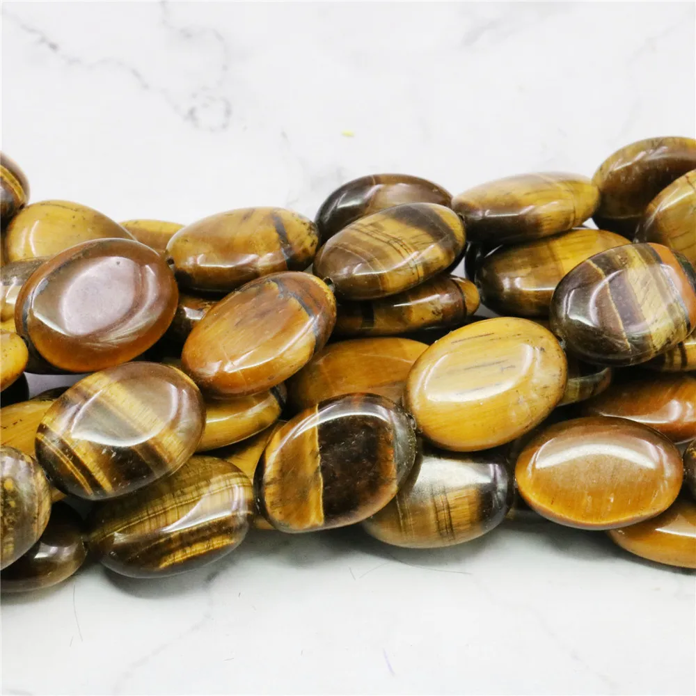 

Natural Jewelry 13X18mm Oval African Roar Tiger's Eye Stone Loose Beads 15" Hand Made Ornaments Strand MY4276 Wholesale Price