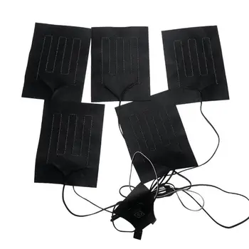 

5-in-1 USB Electric Heating Pad Foldable Waterproof Composite Fiber Heating Sheet Clothes Heating Film #W0