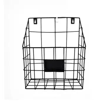 

1pc Wall Mounted Rack Practical Hanging Multifunction Letter Holder Files Rack Book Organizer for Office Home Coffee Bar