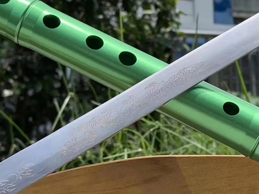 Hand-made Chinese Wushu Sword Sharp HRC60 High Manganese Steel Kung Fu Dao Saber Full Tang