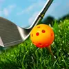 12PcsPractice Golf Balls  Hollow Plastic Golf Training Balls Colored Airflow Golf Balls Swing Practice Driving Range PE Toy Ball 6