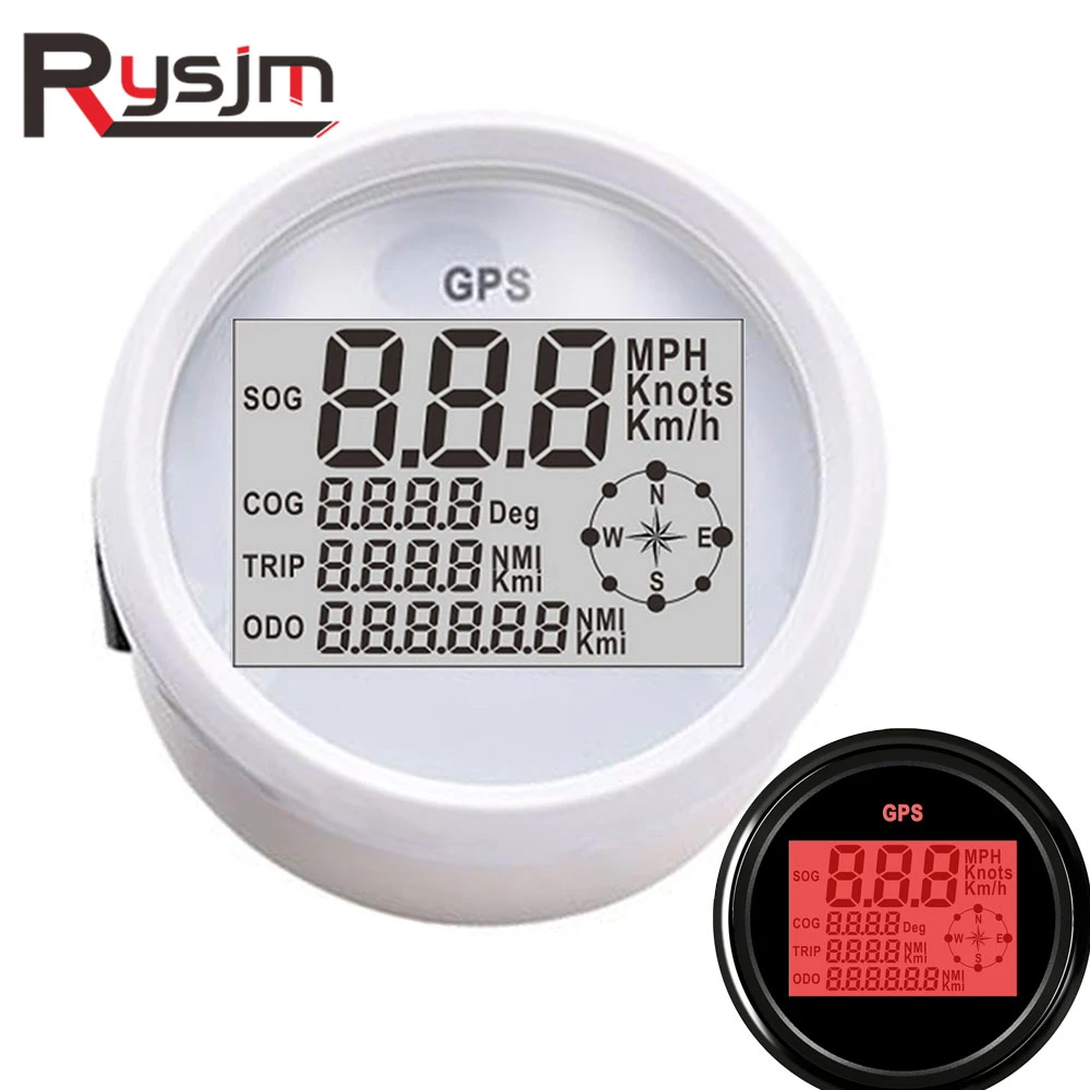 85mm Auto Marine Digital GPS Speedometer Odometer 0-999 knots km/h mph 12V/24V With Backlight 85mm Auto Marine Digital GPS Speedometer Odometer 0-999 knots km/h mph 12V/24V With Backlight