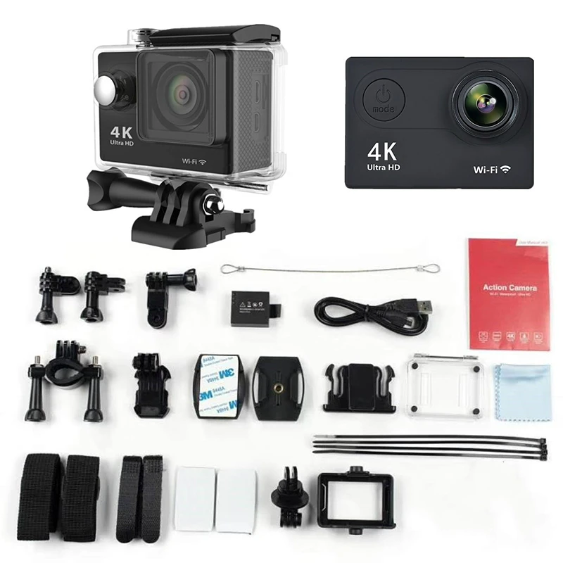 Экшн камера Ultra HD 4K 30 кадров/с Wi Fi 2 0 дюйма|Экшн-камеры| |