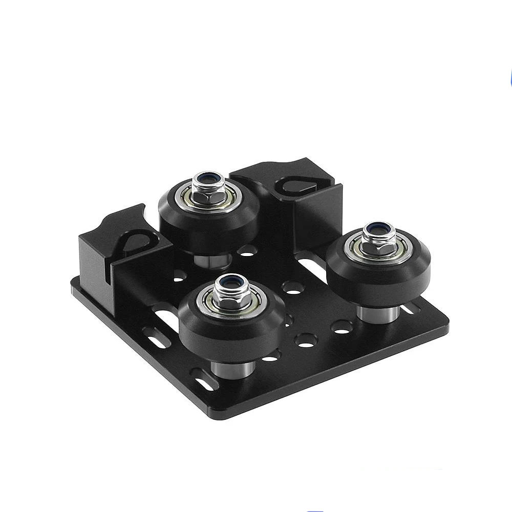 

New 3D Printe V-Slot Y-Axis Slider Aluminum Plate Buckle 2020 Aluminum Profile with Timing Belt Buckle for Tronxy X3 Tevo Parts