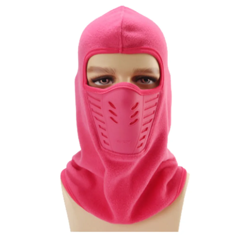 Зимняя теплая маска для лица, модная унисекс флисовая Ветрозащитная маска, шапка для защиты лица и шеи, лыжный с подогревом шлем, маска для головы A301016