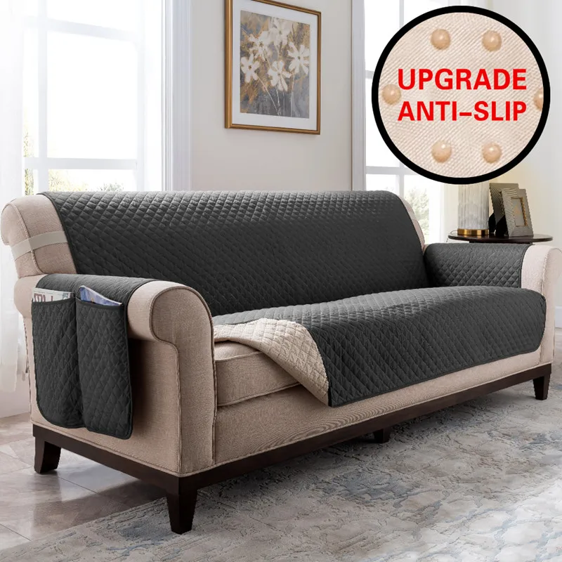 dark gray 172x193cm Чехол для дивана, противоскользящие Чехлы для дивана для гостиной, Защитная пленка для домашних животных и детей, чехол для дивана, эластичные чехлы - Цвет: dark gray 172x193cm