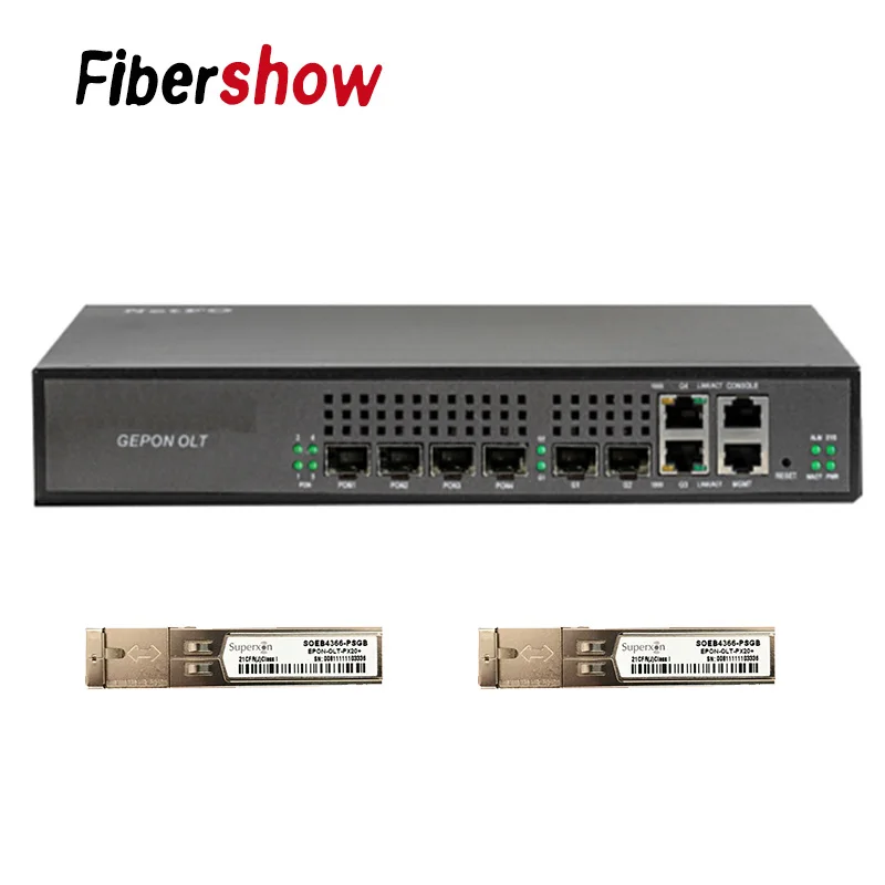 EPON OLT 4PON порты Ethernet FTTH мини OLT(Оптический линейный терминал) CATV Перевозчик-класс высокой плотности волоконно-оптический Высокое качество маленький 1,25 г Профессиональный мини - Цвет: with 2P PON module