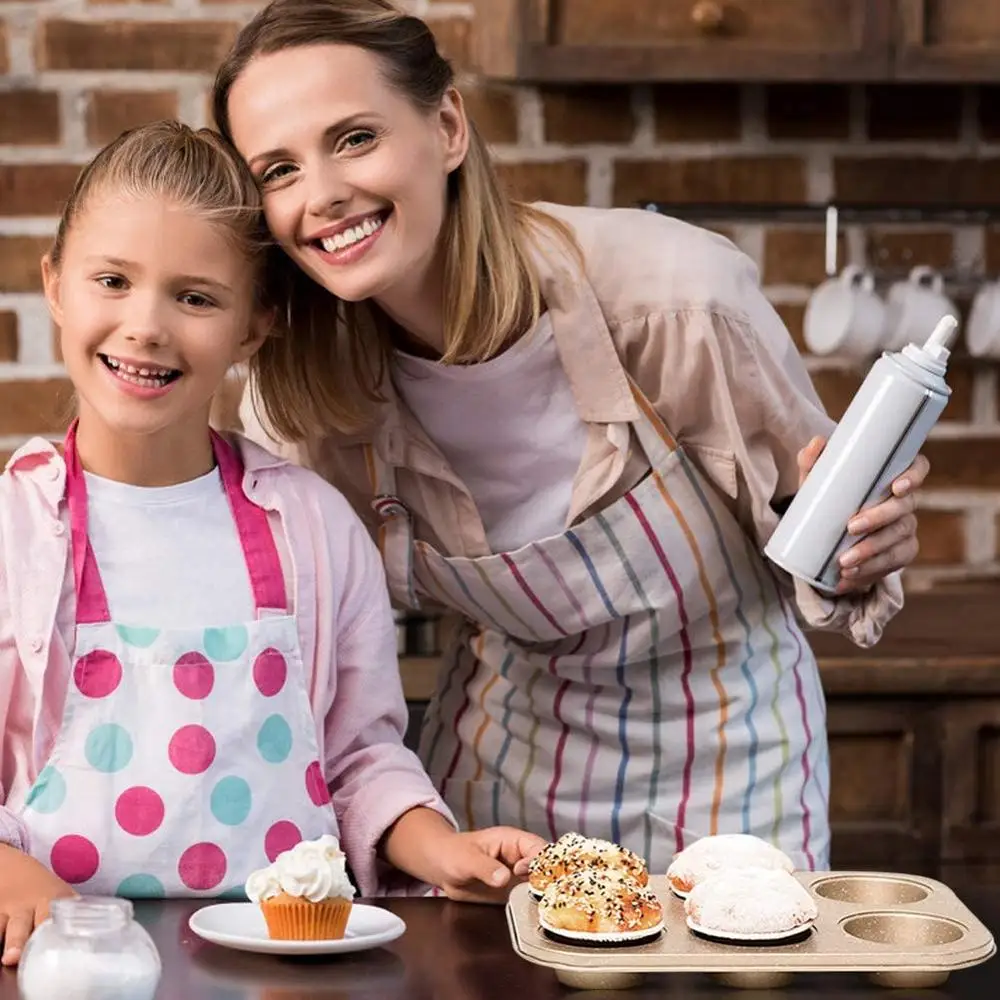 6 Cups Cupcake Pan Muffin Tray Non-Stick Carbon Steel Muffin Baking Pan Egg Tart Baking Tray Dish Round Biscuit Cake Mould Pan