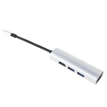 

USB 3.1 TUSB C to 3x USB 3.0 Hub USB C to 4K Display Adapter Cable for Laptop PC Notebook Computer Mobile Phone Tablet