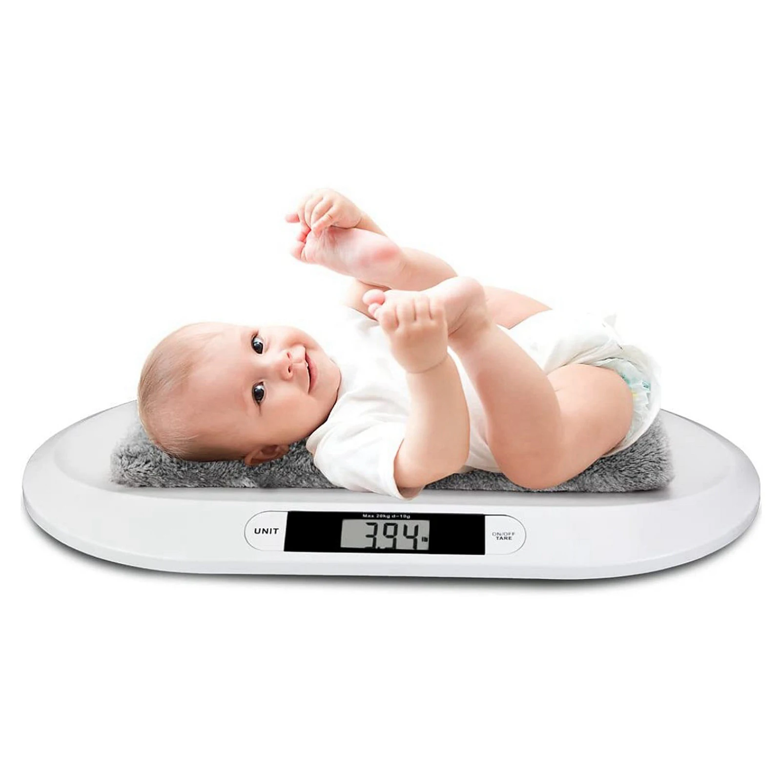 Digital Electronic Weighing Scale Newborn Baby Infant Pets Bathrooms 20KGS/44LBS