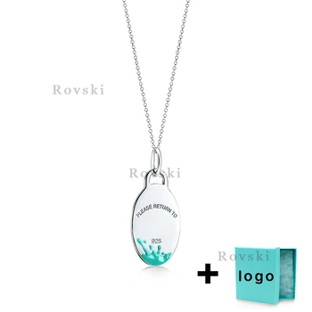 

XL TFX TTFF Rllen Original Classic Oval Necklace Is Suitable for Women's Party Jewelry Free Delivery.