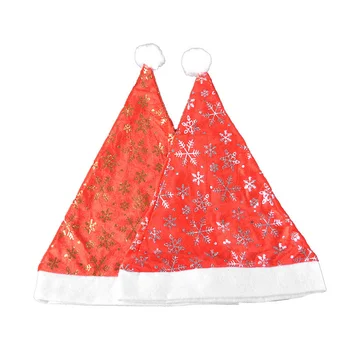

Christmas Golden Velvet Hat Is Used for Christmas Party, Party Dressing, Christmas Decoration Gifts 12 Pcs/Set