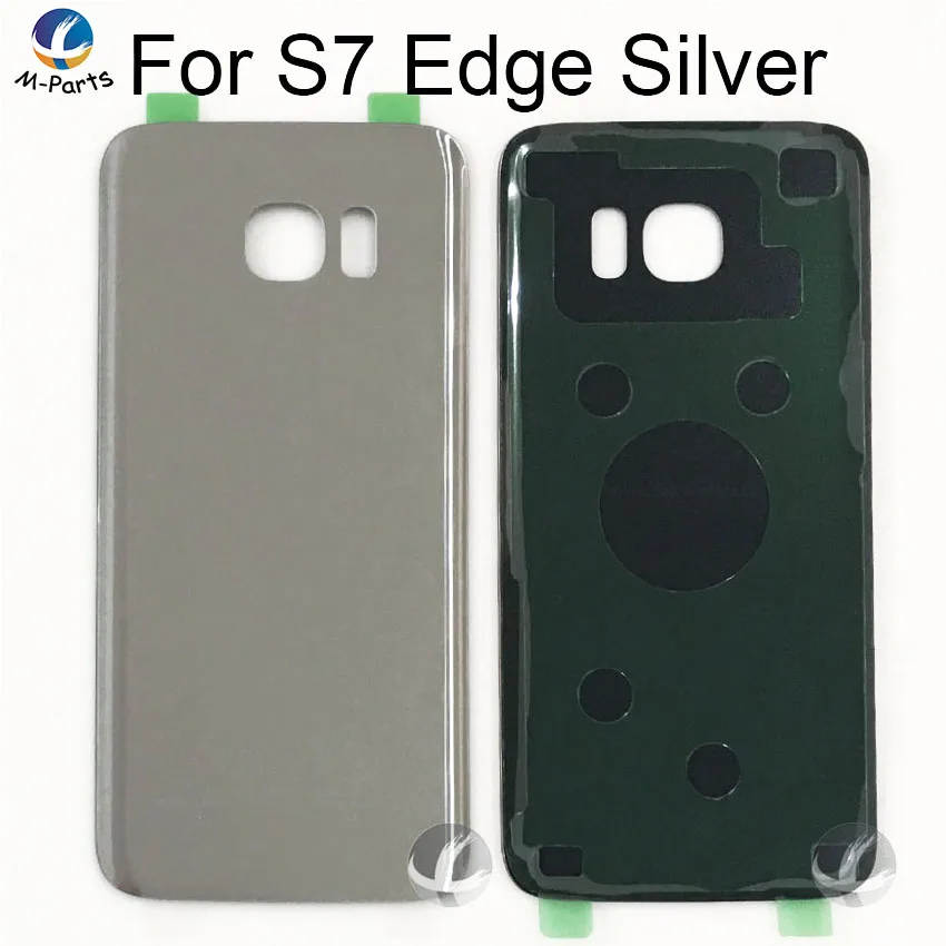 Задний стеклянный корпус+ клей для samsung Galaxy S7 Edge G935F G9350 задняя панель Крышка батарейного отсека с логотипом