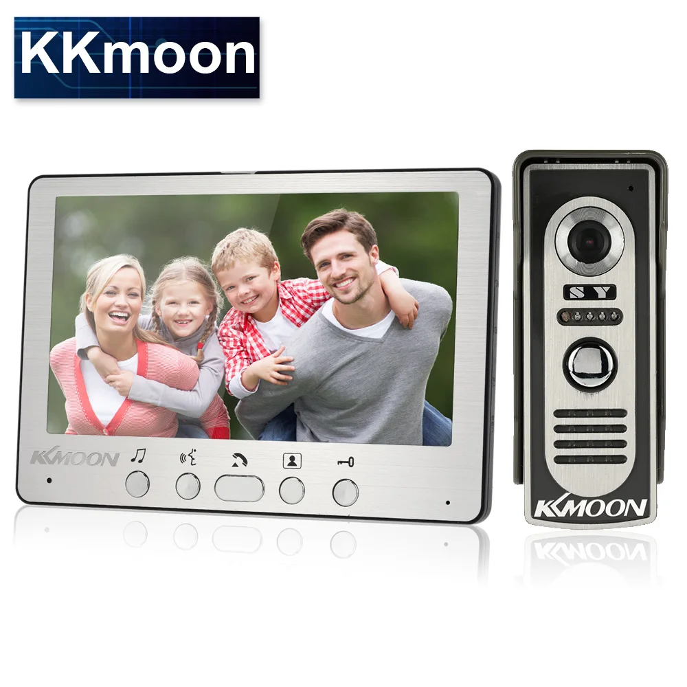 Видеодомофон KKmoon с ЖК дисплеем TFT 7 дюймов видеодомофон 700TVL водонепроницаемой