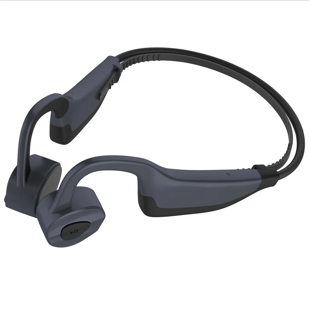 IP68 водонепроницаемый MP3 Bluetooth 2 в 1 костная проводимость гарнитура 16 г HIFI MP3 плеер наружные спортивные наушники USB MP3 Музыкальные плееры - Цвет: gray