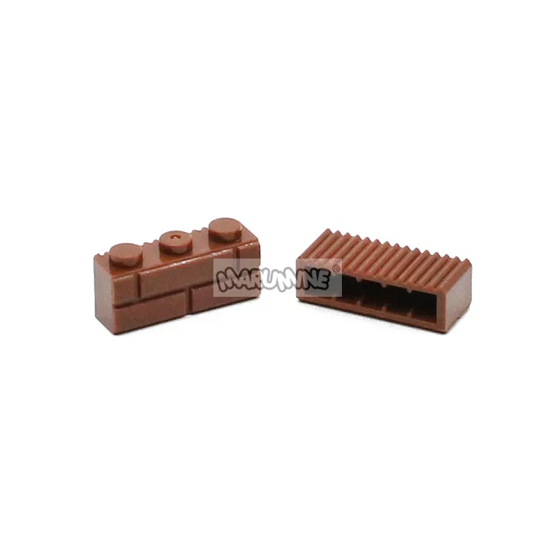 Marumine 1x3 кубики в горошек, настенные кубики, 150 шт., городская часть, строительные блоки, запчасти, совместимые аксессуары, DIY сборка, MOC игрушка