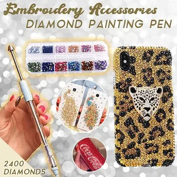 

Embroidery Accessories Diamond Painting Tool Point Drill Pen Acrylic Double-Head Drill Multi-Function Point Drill Nail Pen