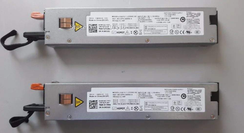 Для R410 DPS-500RB в D500E-S0 H318J 60FPK D500E-S0 060FPK 0H318J 500W серверный блок питания
