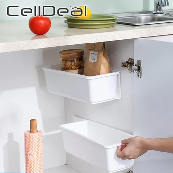

New Kitchen Drawer Organizer Plastic Shoe Storage Boxes Cosmetic Containers Spice Bottle Holder Organizer Useful Snack Container