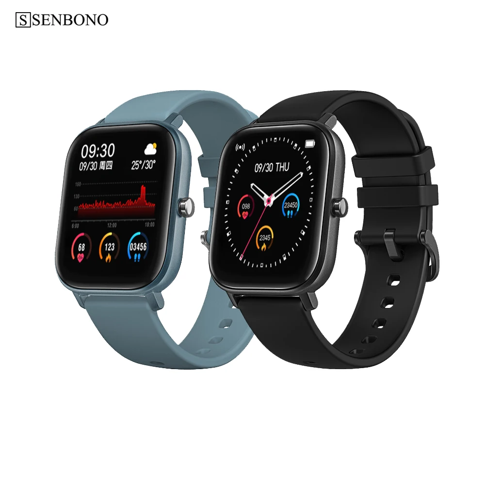 SENBONO 2020 GTS Frauen Männer Smart Uhr Sport IP67 Wasserdichte Uhr Herz Rate Blutdruck Monitor Smartwatch für IOS xiaomi