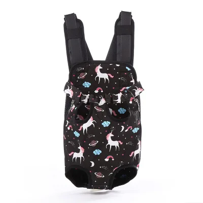 unicorn Canvas Переноска для домашних животных, собака, передняя грудь, рюкзак с пятью отверстиями, рюкзак для собак, уличная переноска, сумка-тоут, слинг, держатель, сетка, переноска для собаки щенка - Цвет: unicorn Canvas