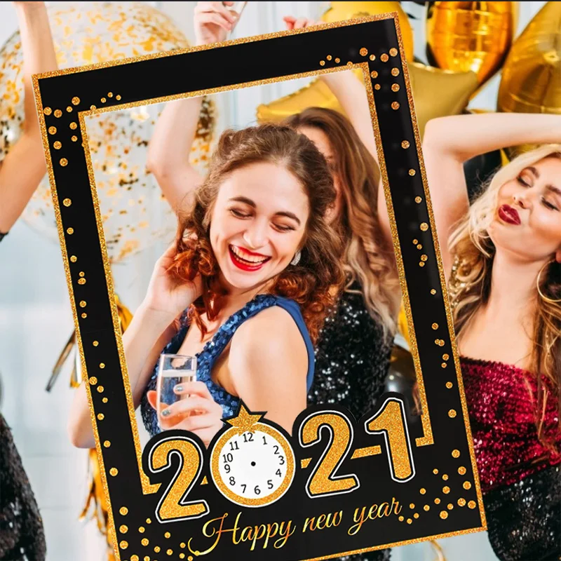 1 шт. фотостенд реквизит рамка с новым годом 2021 для новогодвечерние декорация