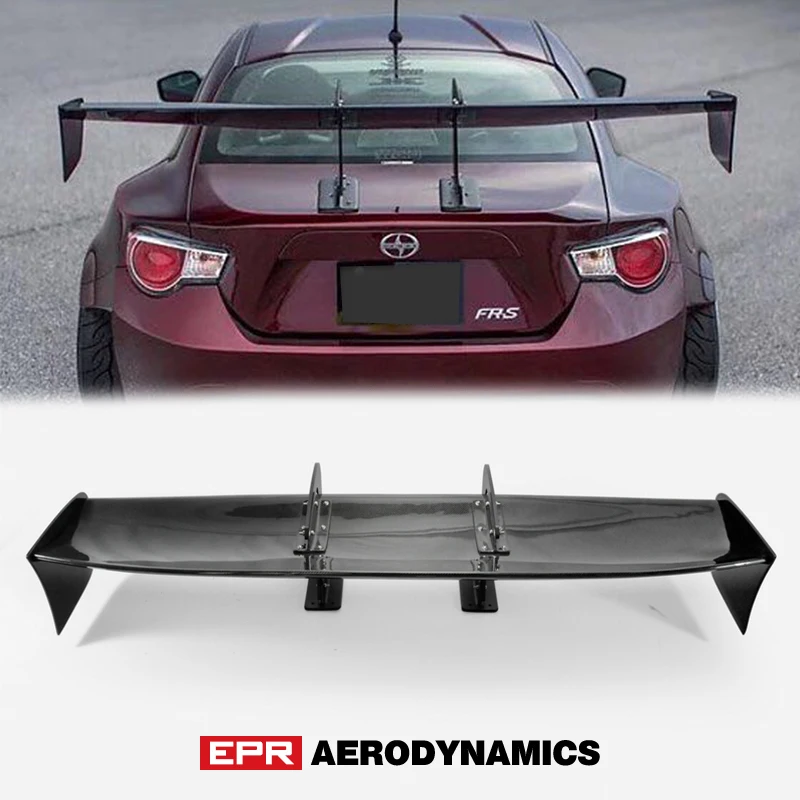 

Car Accessories Universal Fitment Voltex Style Universal Swan Neck Carbon Fiber GT Spoiler Glossy Fibre VTX Trunk Wing Body Kit