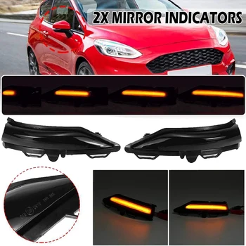 

DHBH-Dynamic LED Turn Signal Light Rearview Mirror Indicator Light for Ford Fiesta MK8
