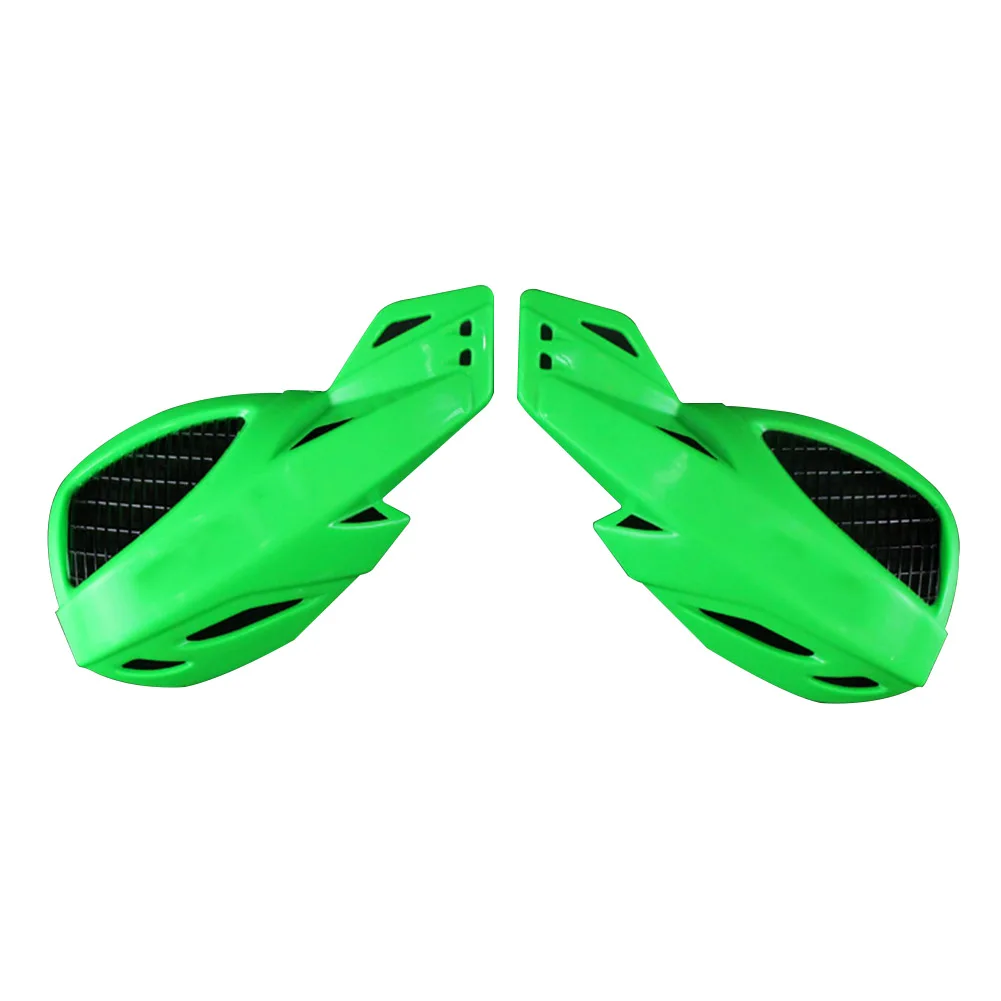 Универсальный Dirt Bike практичные аксессуары мотоцикл Handguard модифицированный анти-осенний ветрозащитный гоночный защитный щит пластик - Цвет: Зеленый