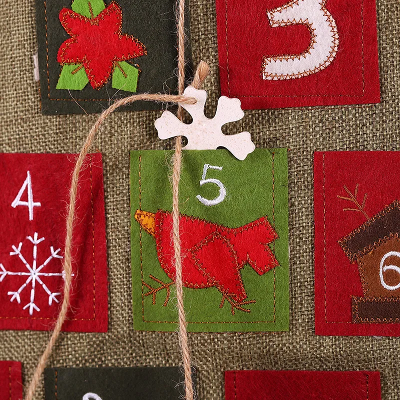 christmas decorations for home Christmas tree linen calendar countdown natal navidad decoraciones para el hogar Xmas presents