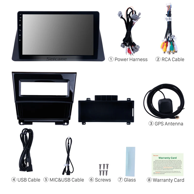 Excellent Seicane 4G Android 9.0 10 Inch Car DVD Player For 2008-2013 Honda Accord 8 4G RAM /2G RAM Car Radio GPS Navigation 4