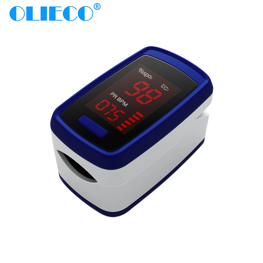 Пульсоксиметр OLIECO на палец насыщенный кислородом OLED-дисплеем |