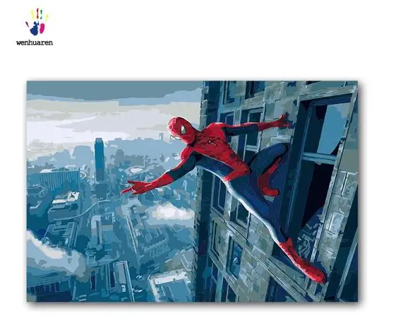 Краска по номеру художественная живопись номерам аниме Marvel персонаж | Дом и сад